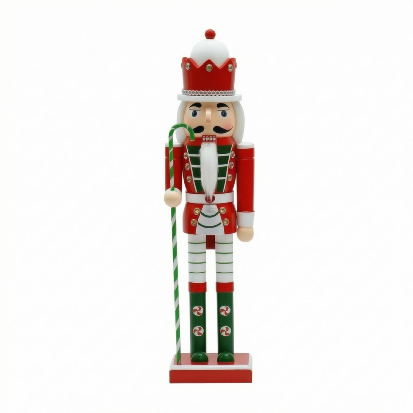 Nutcracker Figurine - Quebra-Nozes de Natal: Estatueta Decorativa Pintada