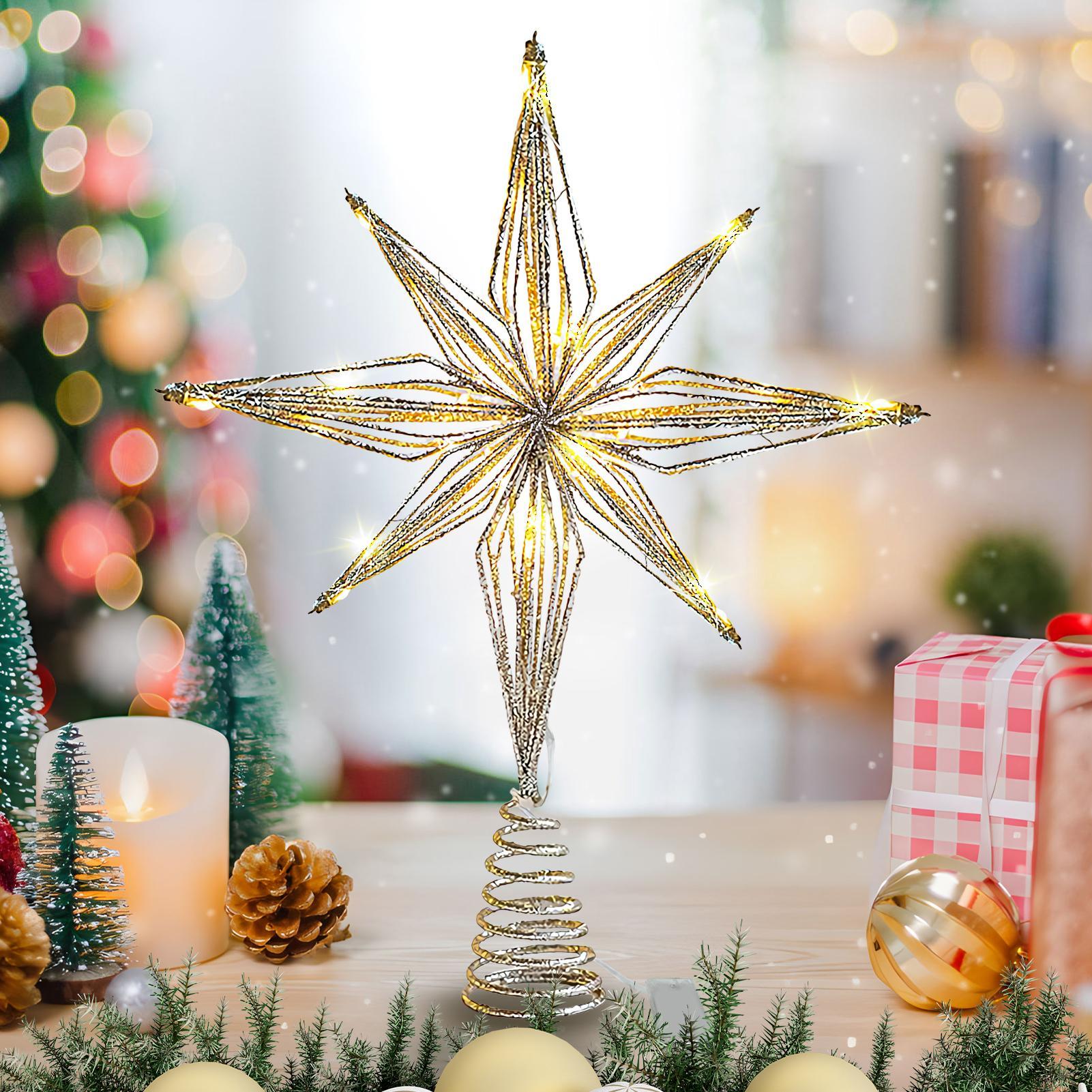 Star Tree Topper - Árvore de natal topper 3d estrela