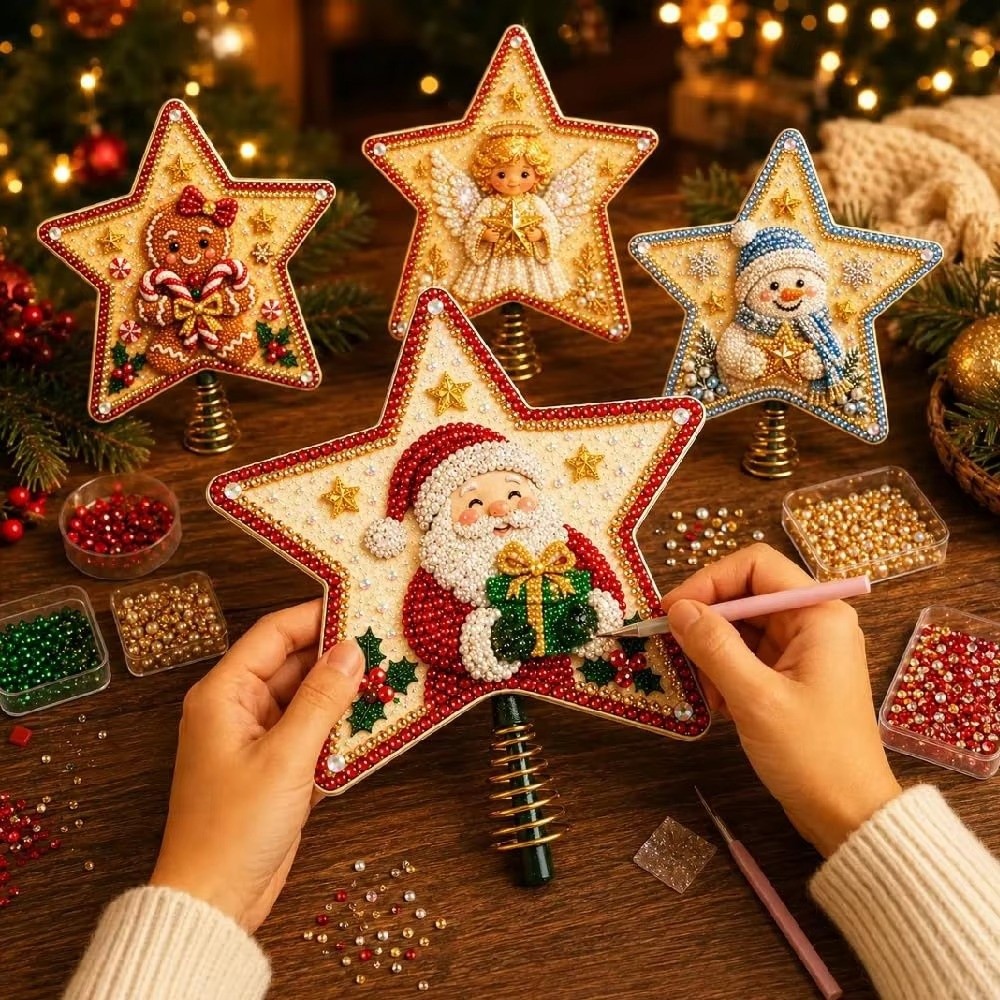 Enfeite de Natal em Forma de E - Star Tree Topper avaliação e preço