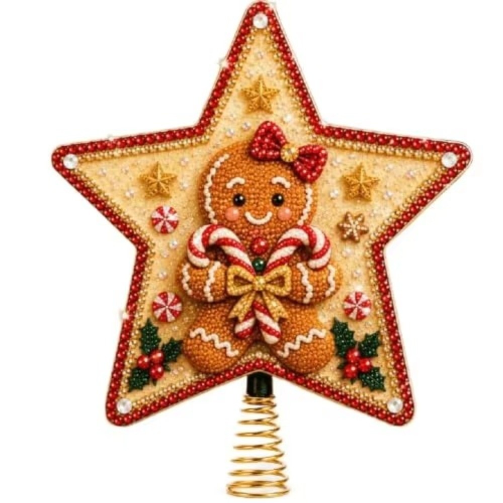 Enfeite de Natal em Forma de E - Star Tree Topper avaliação e preço