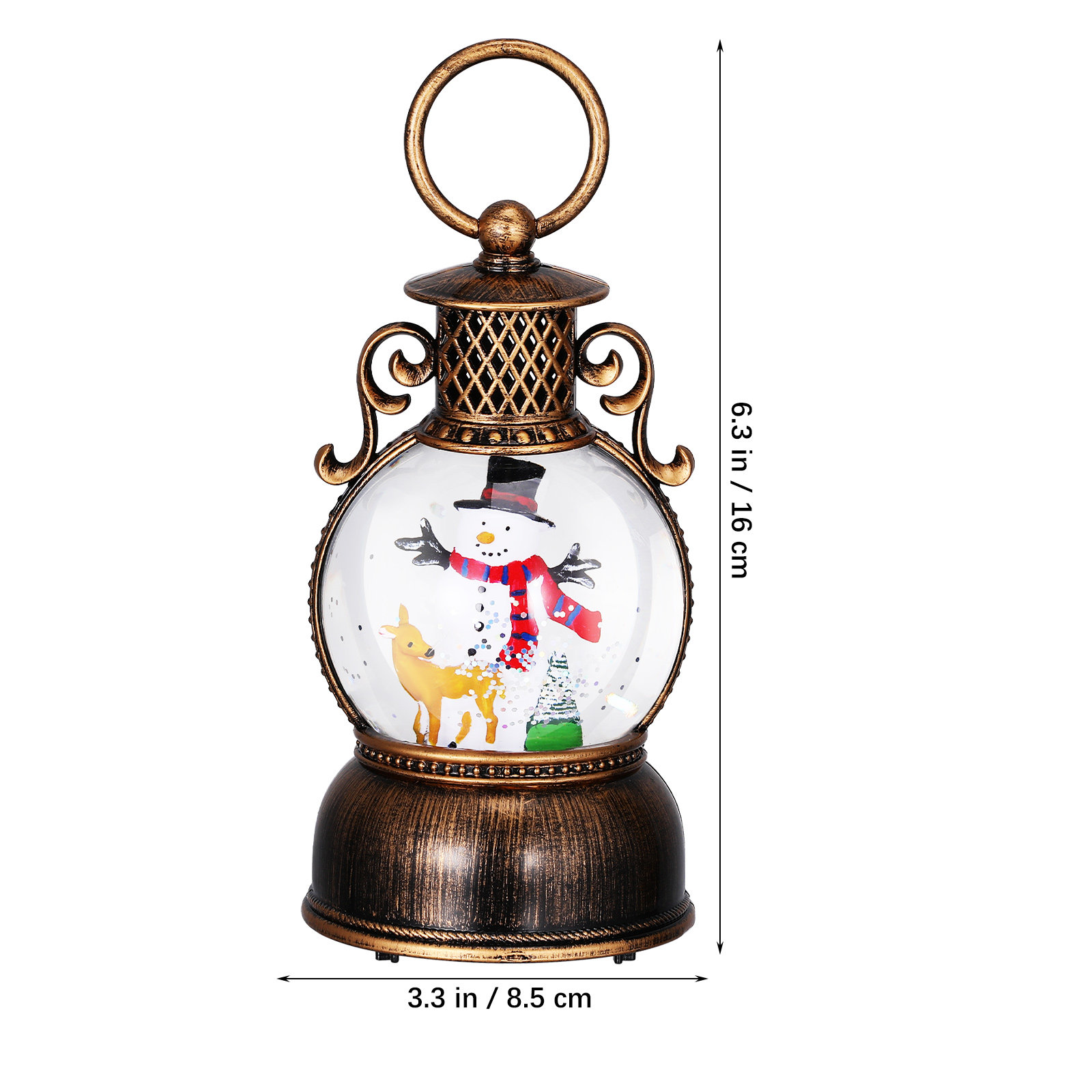 Caixa de música natalina com g - Snow Globe Musical avaliação e preço