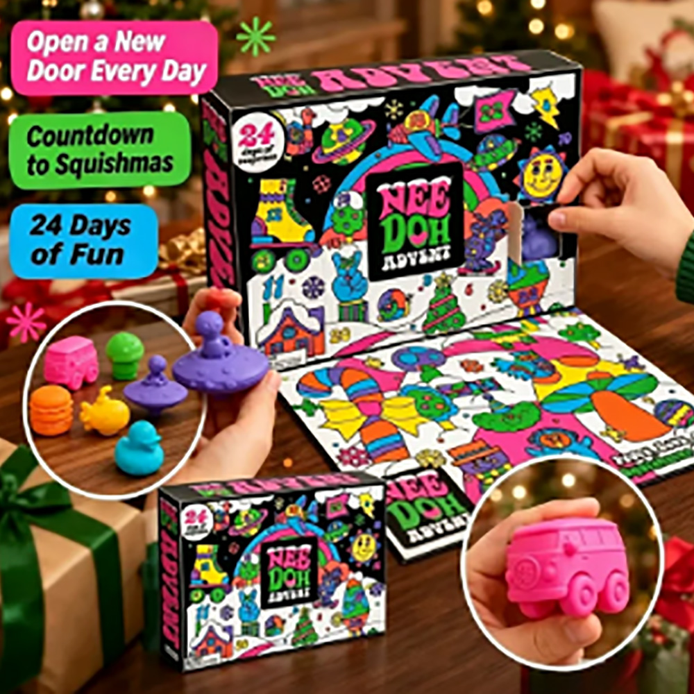 24 Peças Nee-Doh Squish Fidget - Advent Calendar Gift avaliação e preço