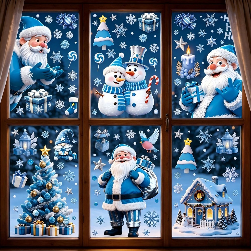 Adesivos de Natal para Janela, - Snowflake Window Decal avaliação e preço