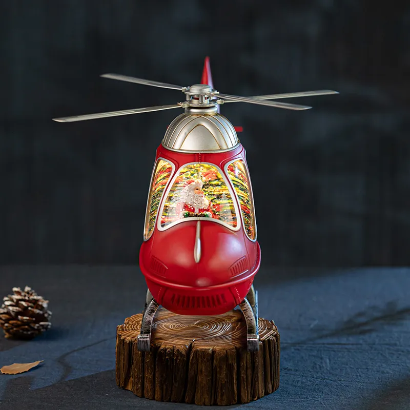 Caixa de Música Helicóptero Ro - Snow Globe Musical avaliação e preço