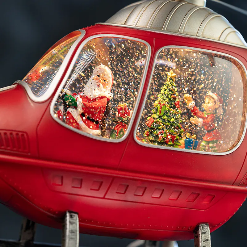 Caixa de Música Helicóptero Ro - Snow Globe Musical avaliação e preço