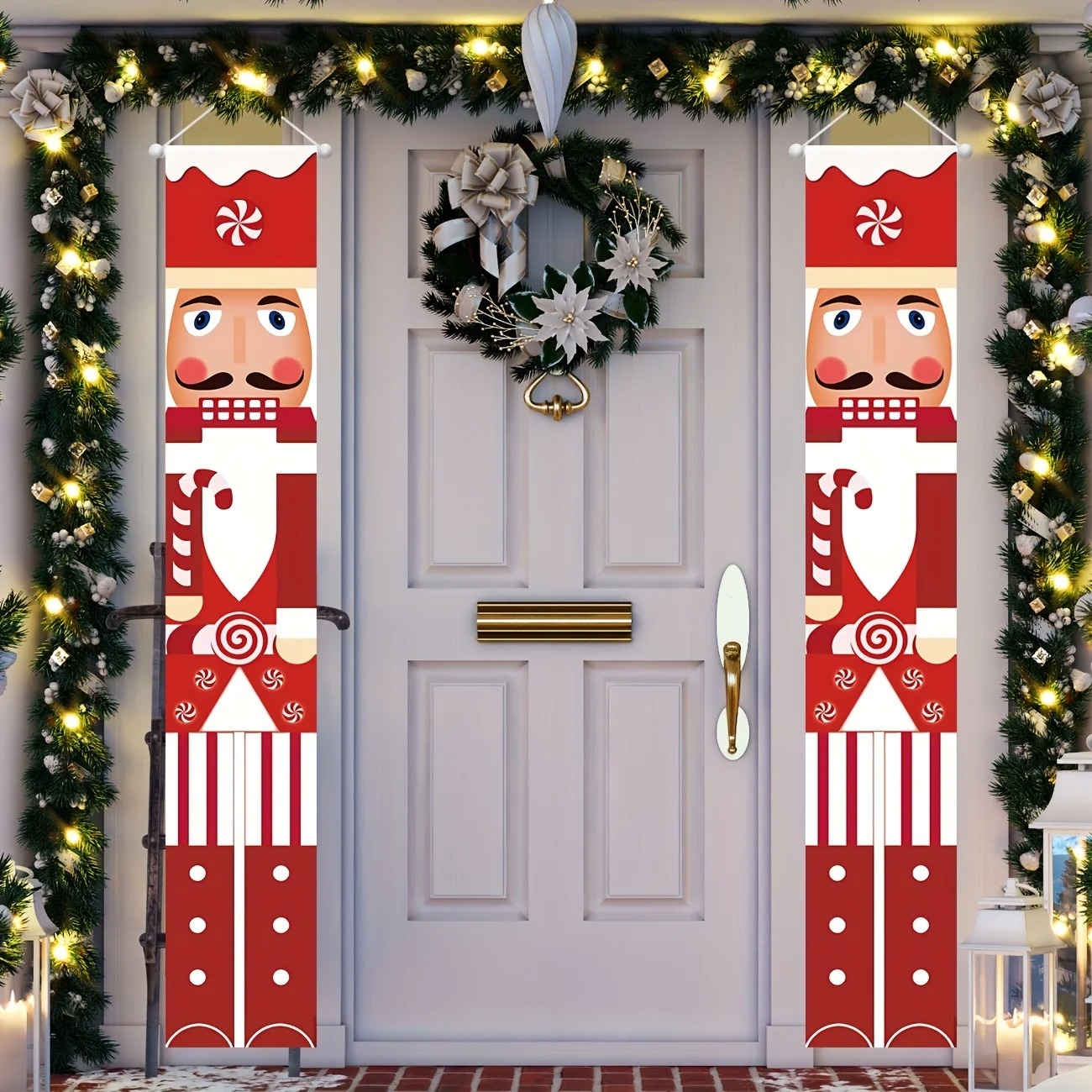 Conjunto de Faixas de Natal co - Nutcracker Figurine avaliação e preço