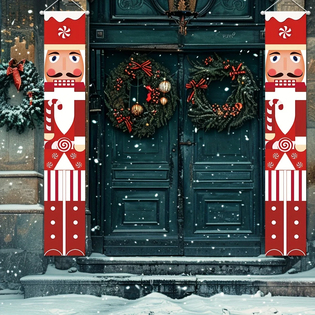 Conjunto de Faixas de Natal co - Nutcracker Figurine avaliação e preço