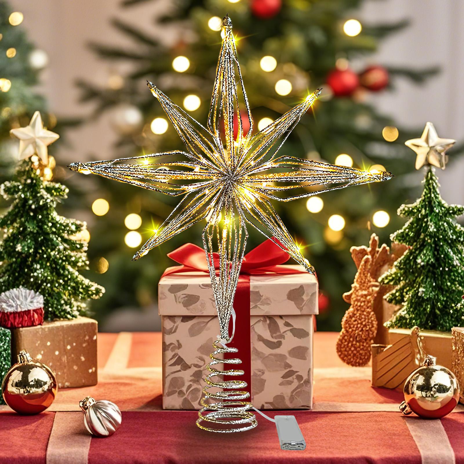 Árvore de natal topper 3d estr - Star Tree Topper avaliação e preço
