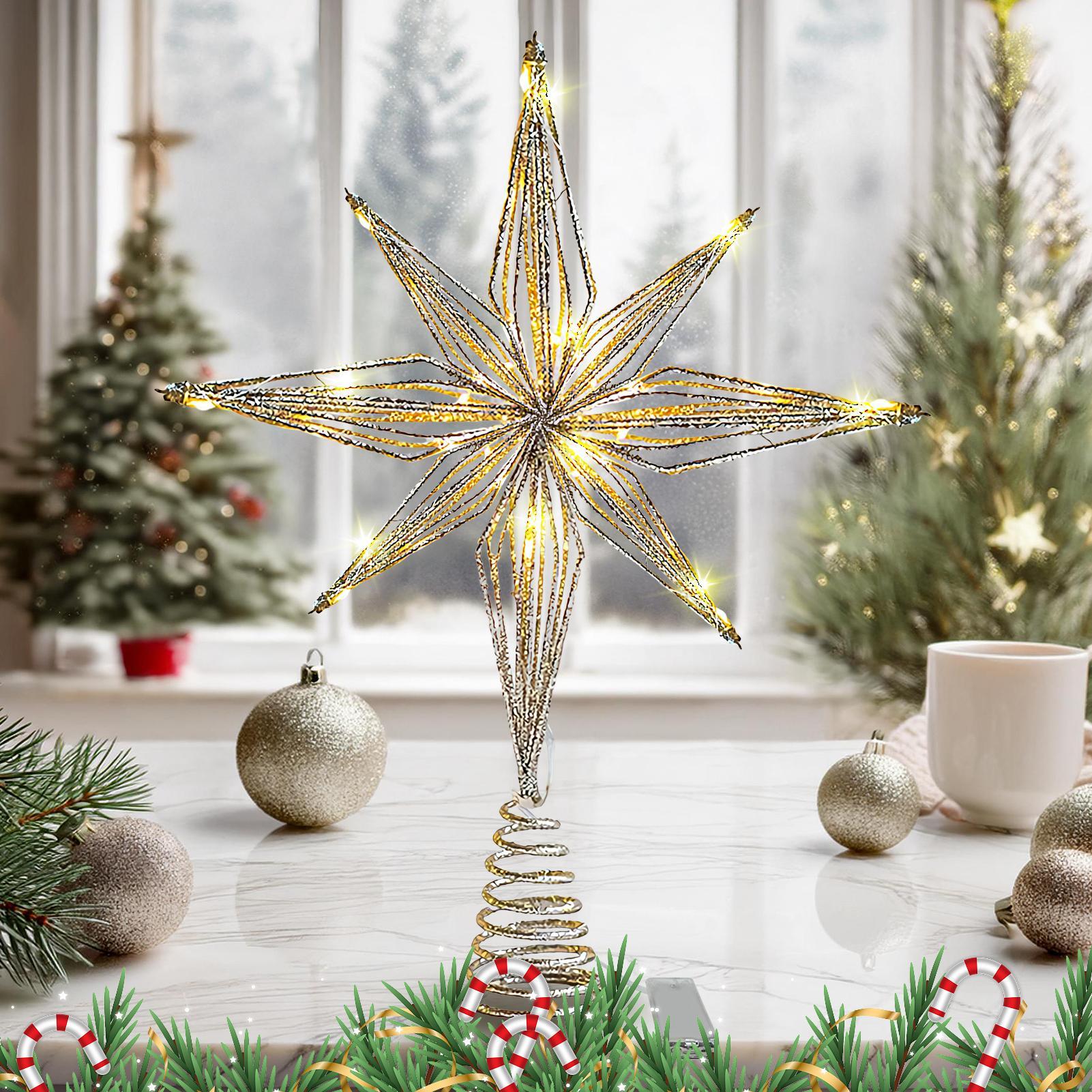 Árvore de natal topper 3d estr - Star Tree Topper avaliação e preço